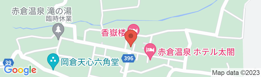 赤倉温泉 スターホテル 赤倉の地図