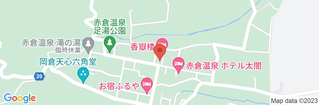 赤倉温泉 スターホテル 赤倉の地図