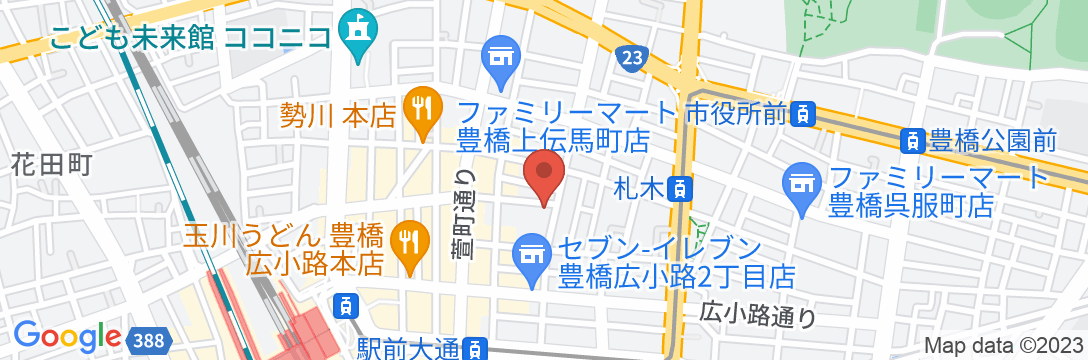 豊橋ビジネスホテルの地図