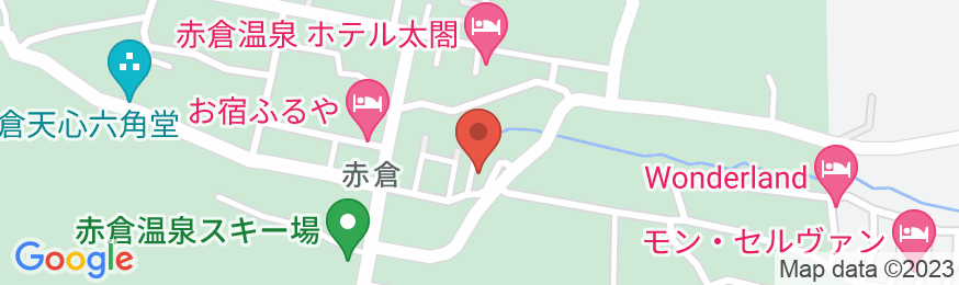 赤倉銀座山荘わくいの地図