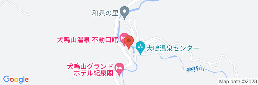 犬鳴山温泉 み奈美亭の地図