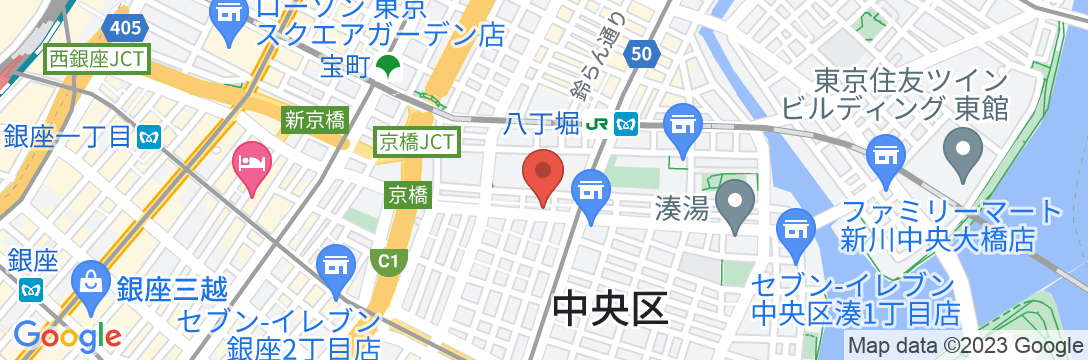 アパホテル〈八丁堀駅南〉の地図