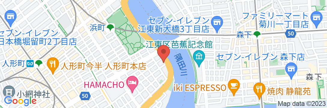 アパホテル〈日本橋浜町駅南〉の地図
