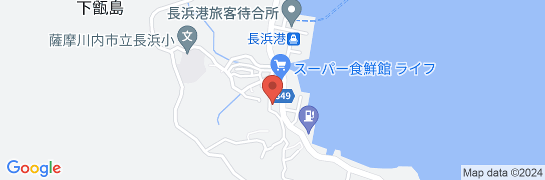 民宿道<甑島・下甑島>の地図