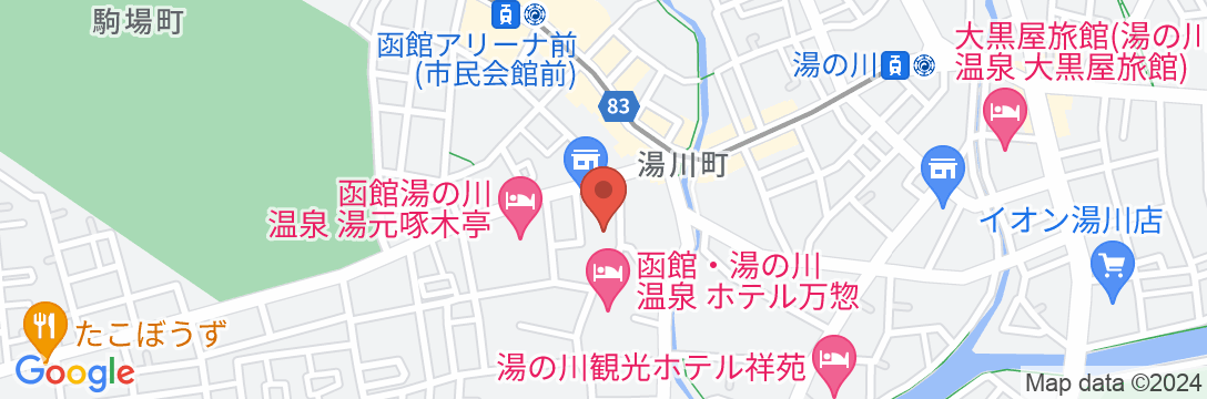 望楼NOGUCHI函館の地図