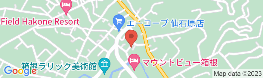 仙石原温泉 福島館の地図