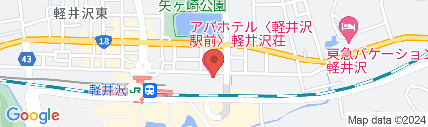 アパホテル〈軽井沢駅前〉軽井沢荘の地図