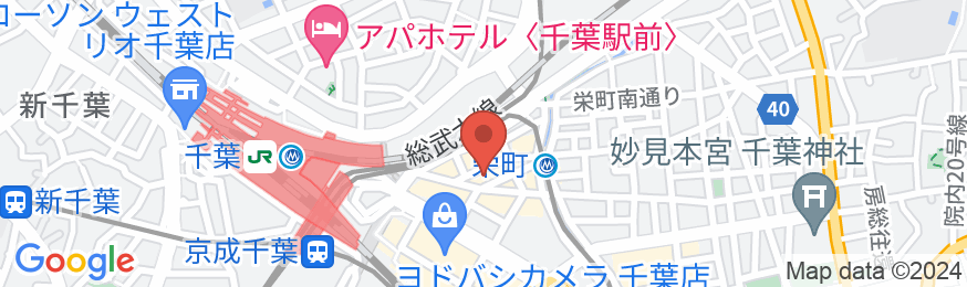 東横INN千葉駅東口の地図