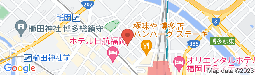 博多駅前エスビーホテルの地図