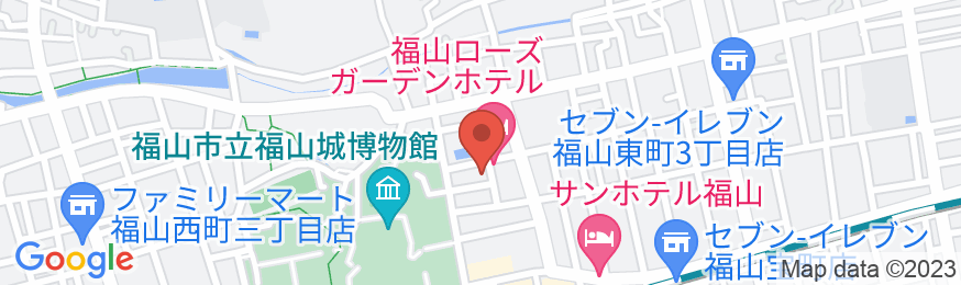 福山ローズガーデンホテルの地図