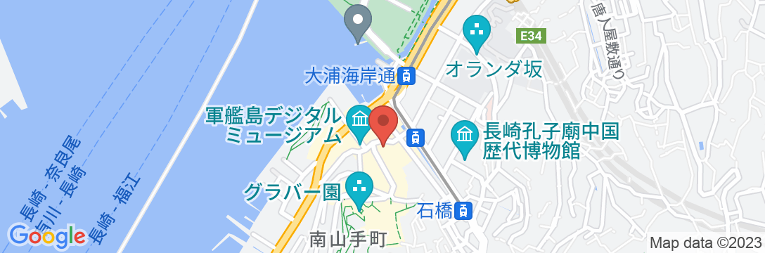 ANAクラウンプラザホテル長崎グラバーヒルの地図