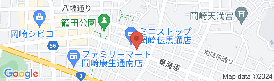 岡崎サンホテルの地図