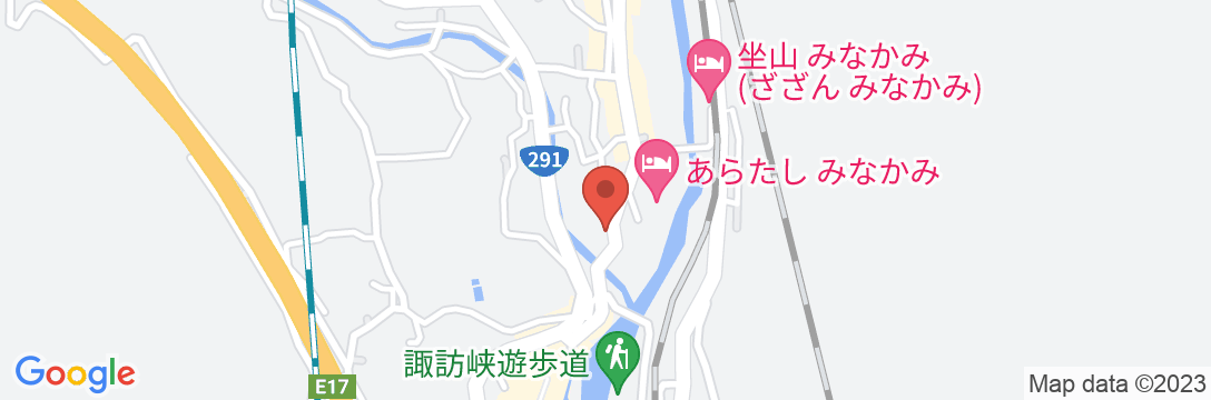 水上温泉 旅館 山楽荘の地図