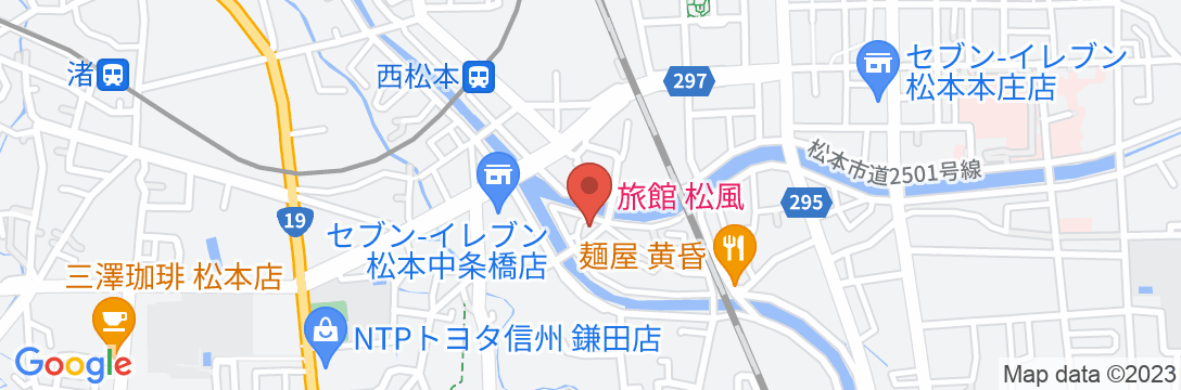 旅館 松風の地図
