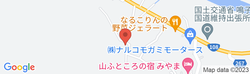 鳴子温泉 和みの湯 民宿旅館 二宮荘の地図