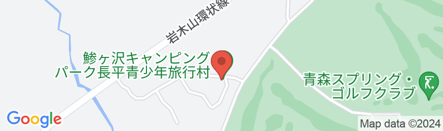 鯵ヶ沢キャンピングパークの地図