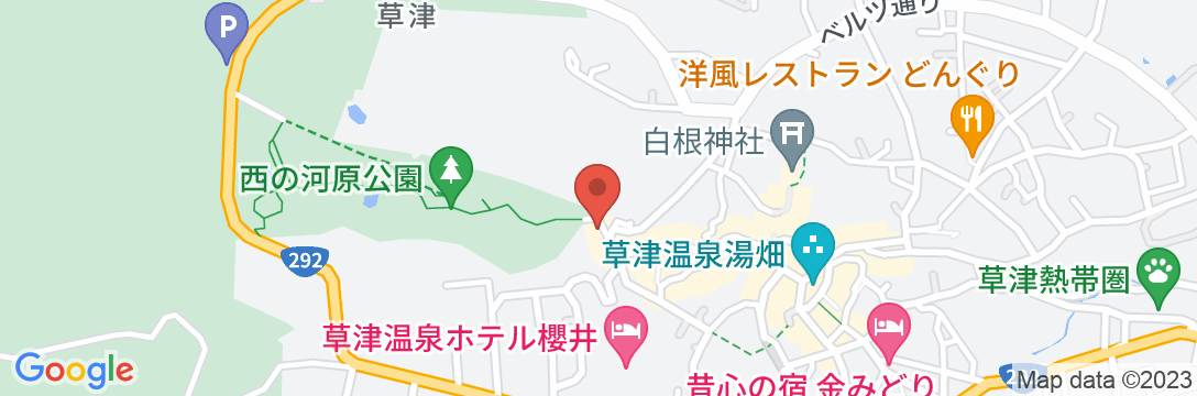 草津温泉 綿の湯 草津ホテル別館の地図