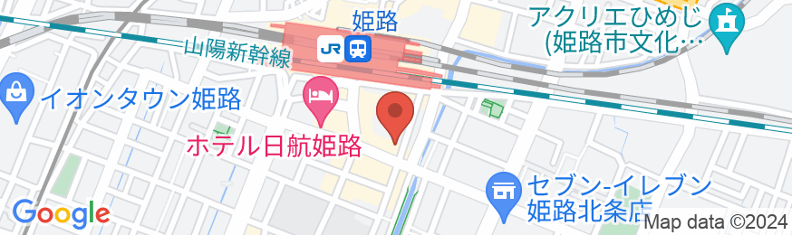 ホテルアルファーワン姫路南口の地図