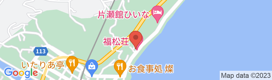 味湯海亭 福松荘の地図