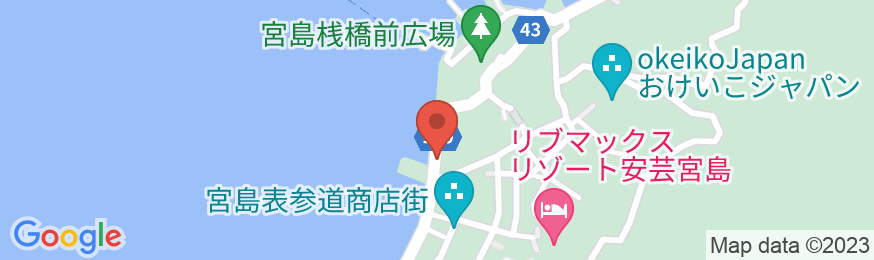宮島 神撰の宿 ホテルみや離宮の地図