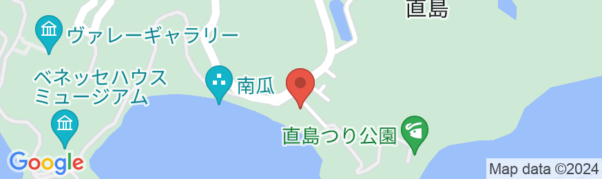直島ふるさと海の家 つつじ荘 <直島>の地図