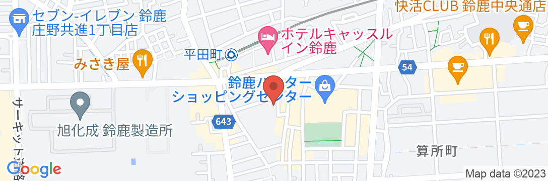 天然温泉 伊勢詣の湯 スーパーホテル鈴鹿の地図