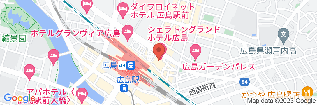 シェラトングランドホテル広島の地図