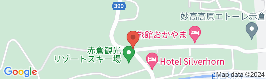 赤倉温泉 エホー旅館の地図