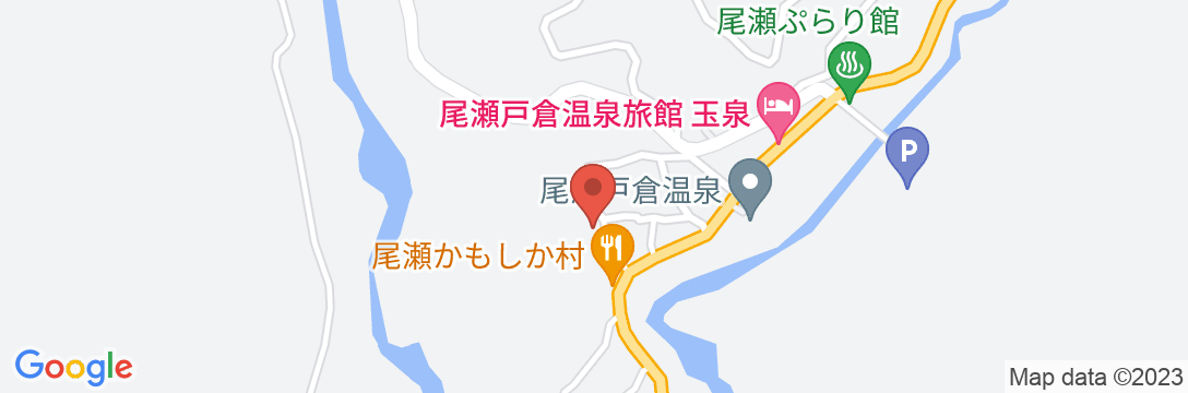尾瀬戸倉温泉 ふじや旅館<群馬県>の地図