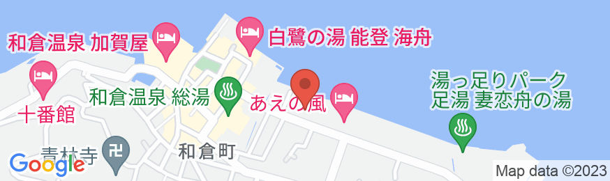 和倉温泉 ゆけむりの宿美湾荘の地図