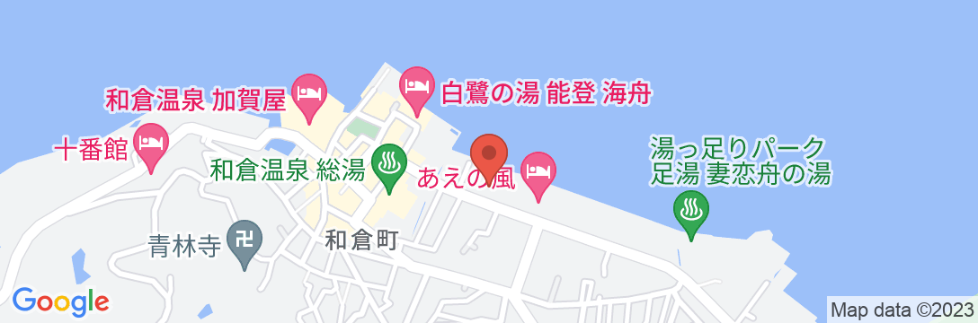 和倉温泉 ゆけむりの宿美湾荘の地図