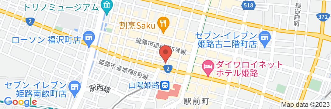 姫路グリーンホテル立町の地図