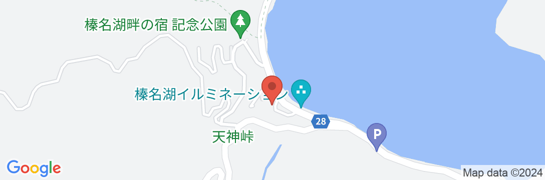 榛名湖畔 甲子亭 別館の地図