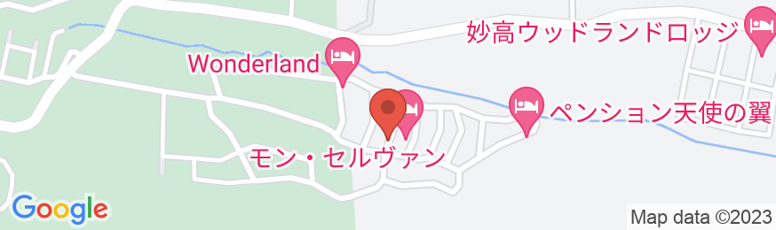 赤倉温泉 ペンション モン・セルヴァンの地図