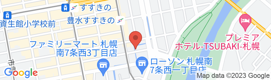 アパホテル〈札幌豊水すすきの駅前〉の地図