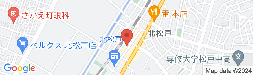 ホテルルートイン北松戸駅前の地図