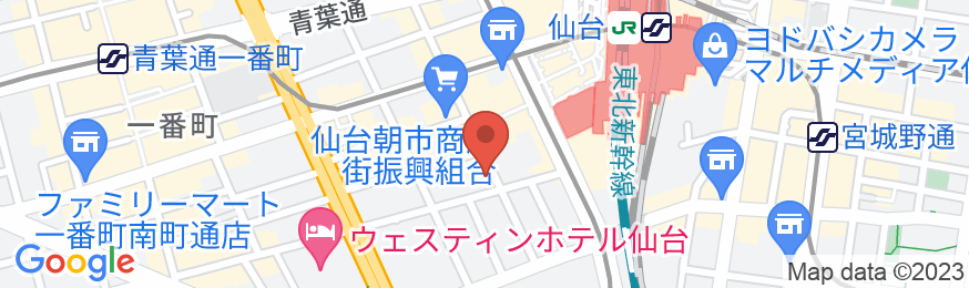 ホテルユニサイト仙台の地図