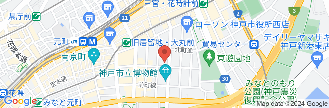 ホテルヴィアマーレ神戸の地図