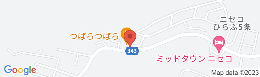 ニセコひらふ泉郷(いずみきょう)レンタルコテージの地図