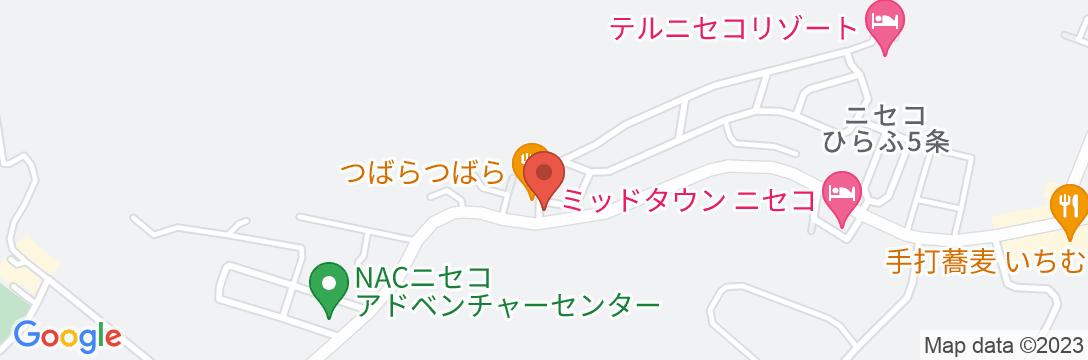 ニセコひらふ泉郷(いずみきょう)レンタルコテージの地図