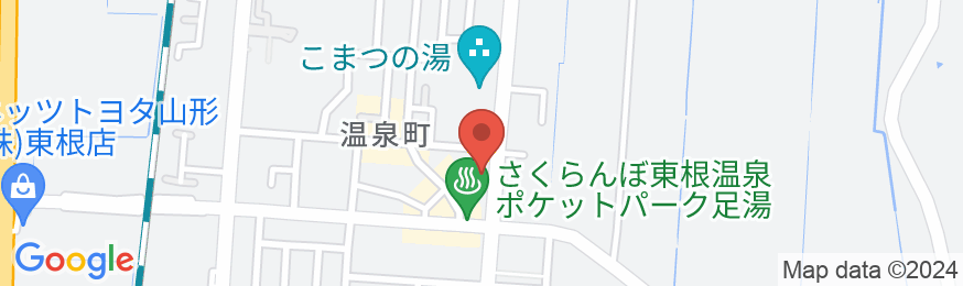 さくらんぼ東根温泉 のゝか本郷館(ののか)の地図