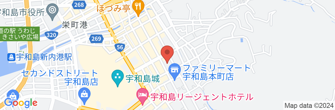 宇和島第一ホテルの地図
