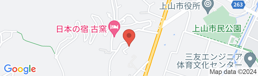 かみのやま温泉 旅館三恵(みつえ)の地図