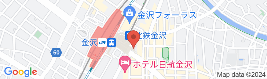 金沢都ホテルの地図