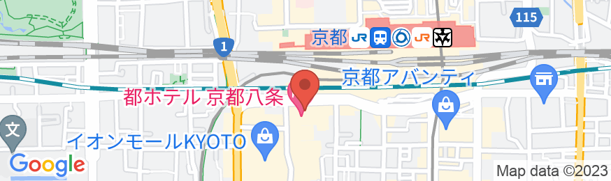 都ホテル京都八条の地図