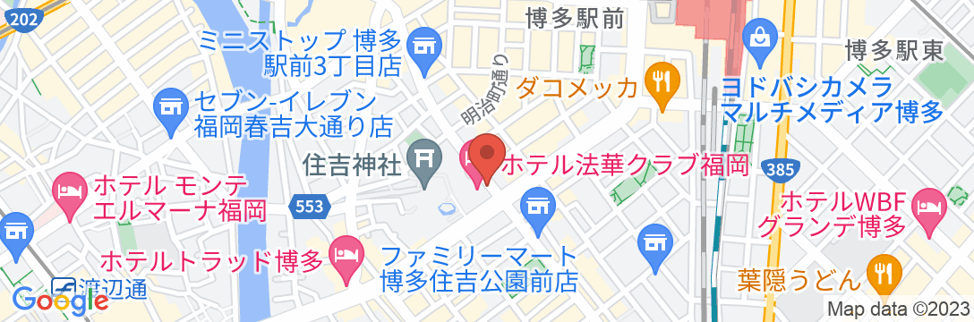 ホテル法華クラブ福岡の地図