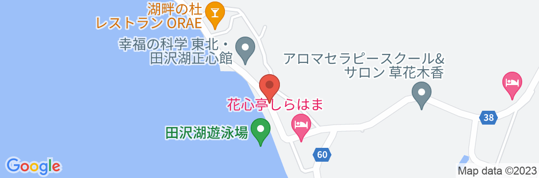 ホテル湖心亭の地図