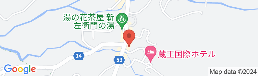 蔵王温泉 ホテル喜らくの地図