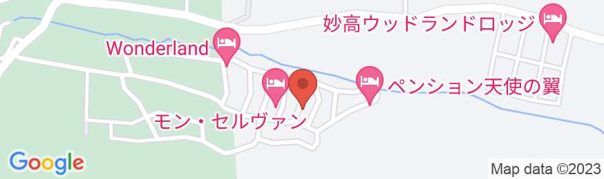 赤倉温泉 ペンション あっとHOMEの地図