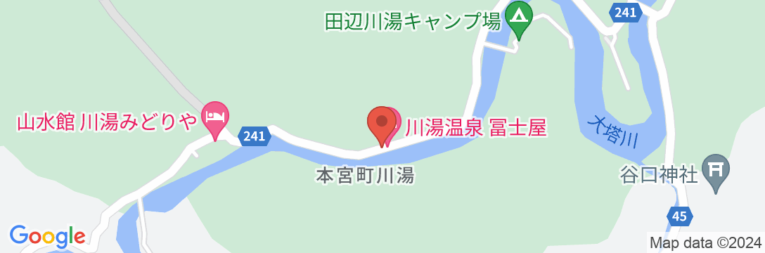 川湯温泉 冨士屋の地図